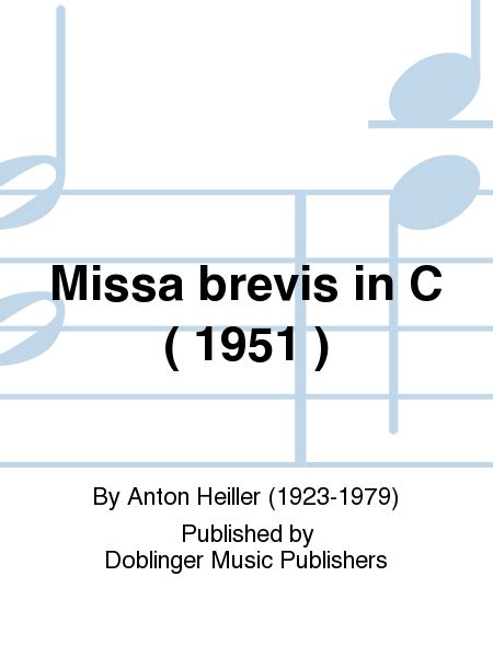 Missa Brevis In C ( 1951 )
